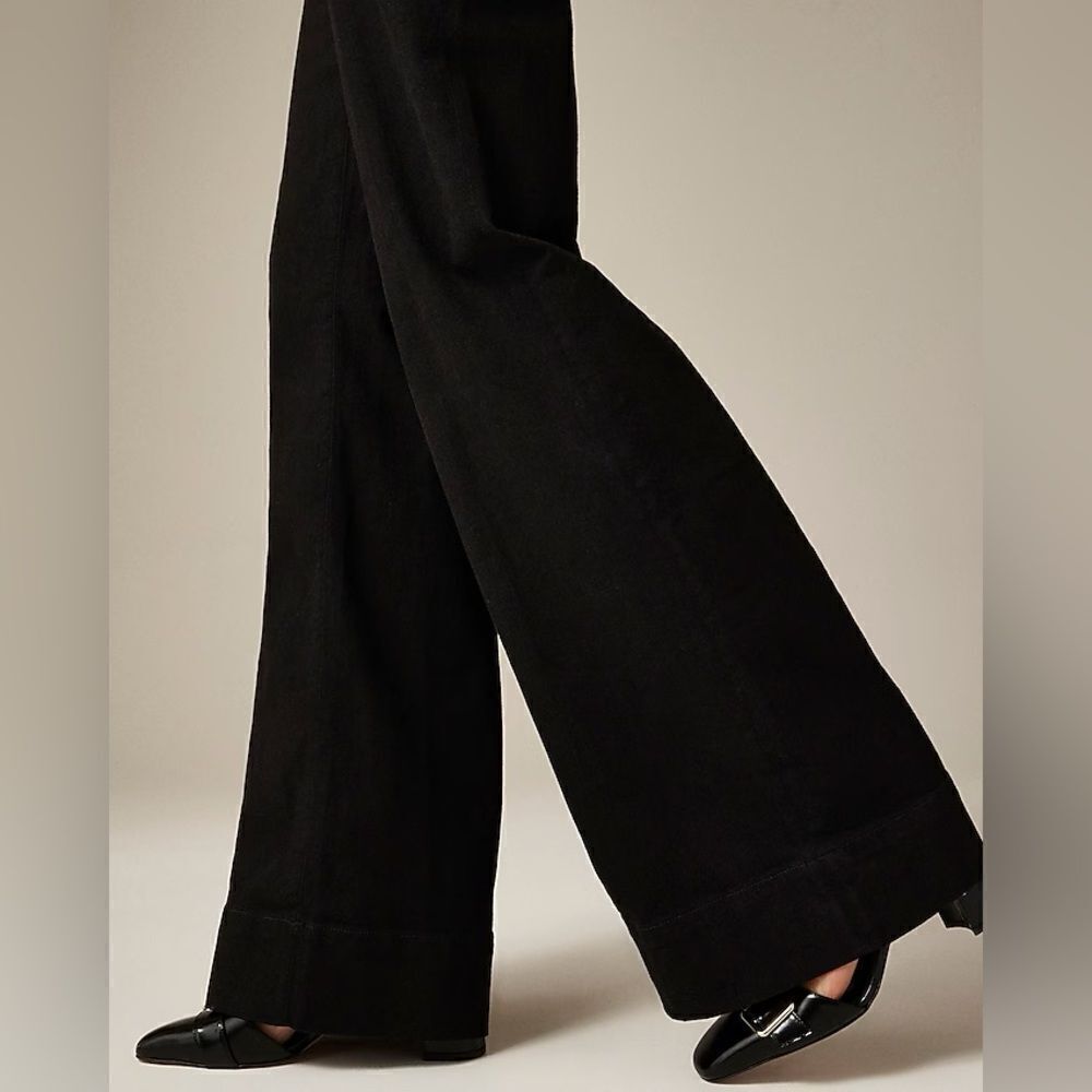 NWT J CREW Denim trouser in 1996 semi-stretch in black - Picture 5 of 6